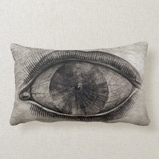 BIG EYE Black & White Graphic Modern Pillow