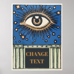 Big Eye, edit text Poster