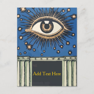 Big Eye, personalise add text, Postcard