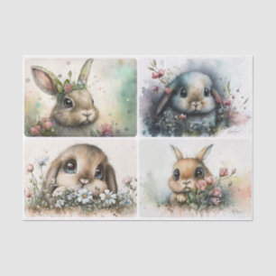 Big Eyed Bunnies  Tissue Paper