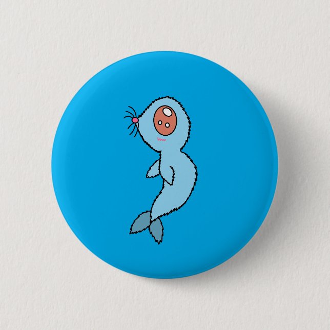 Big Eyed Seal Button  (Front)