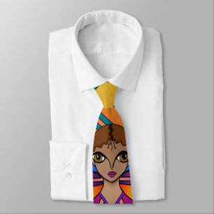 Big Eyes and Butterflies Tie
