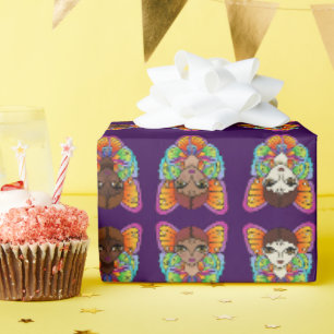 Big Eyes & Butterfly Wings Wrapping Paper
