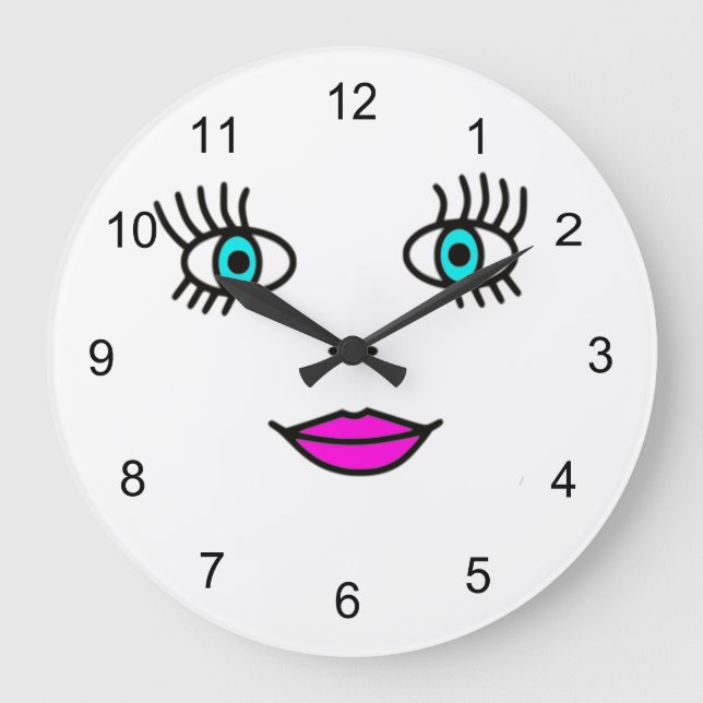 Big Eyes Large Clock (Front)