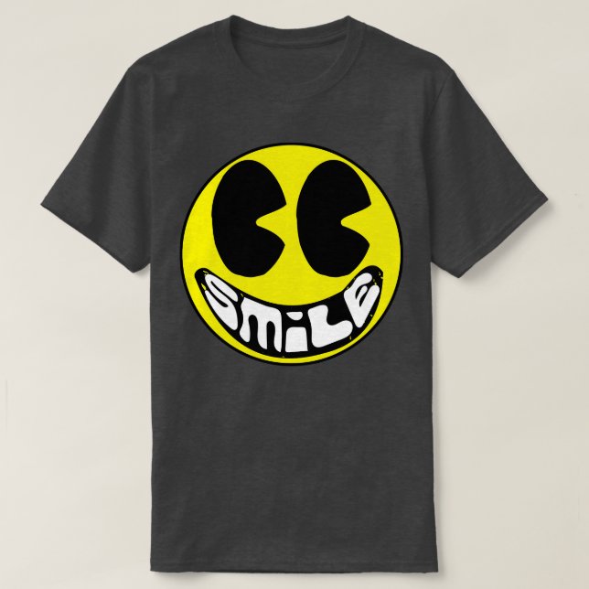 Big Eyes Smile Smiling Happy Face T-Shirt (Design Front)