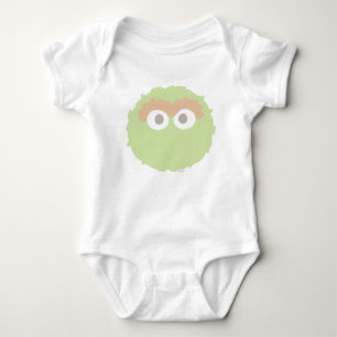 Big Face Baby Oscar the Grouch Baby Bodysuit