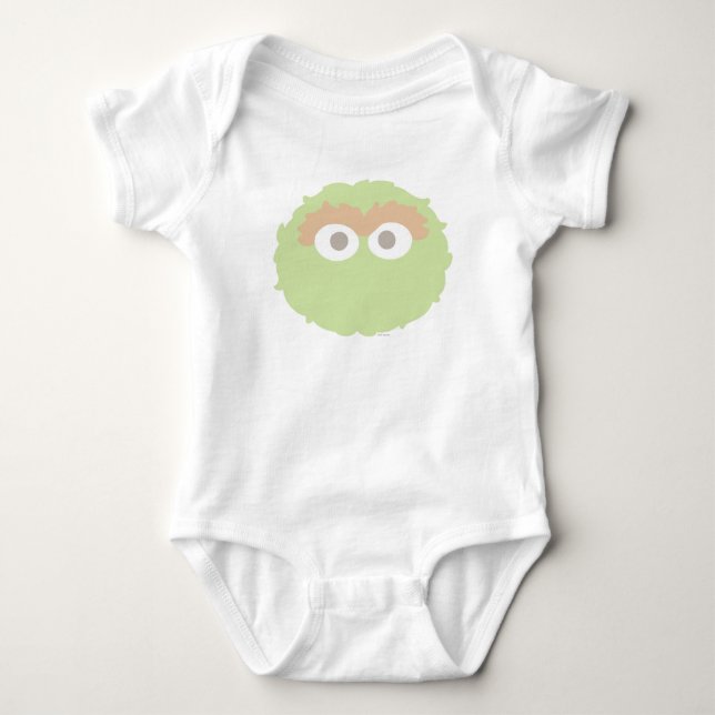 Big Face Baby Oscar the Grouch Bodysuit (Front)