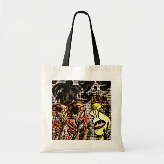 Big face black handle tote