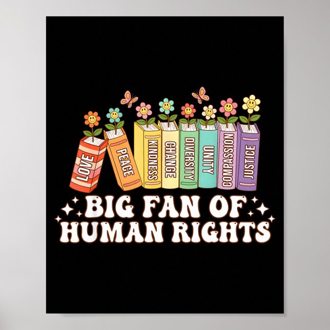 Big Fan Human Rights Equality Artwork Poster (Front)