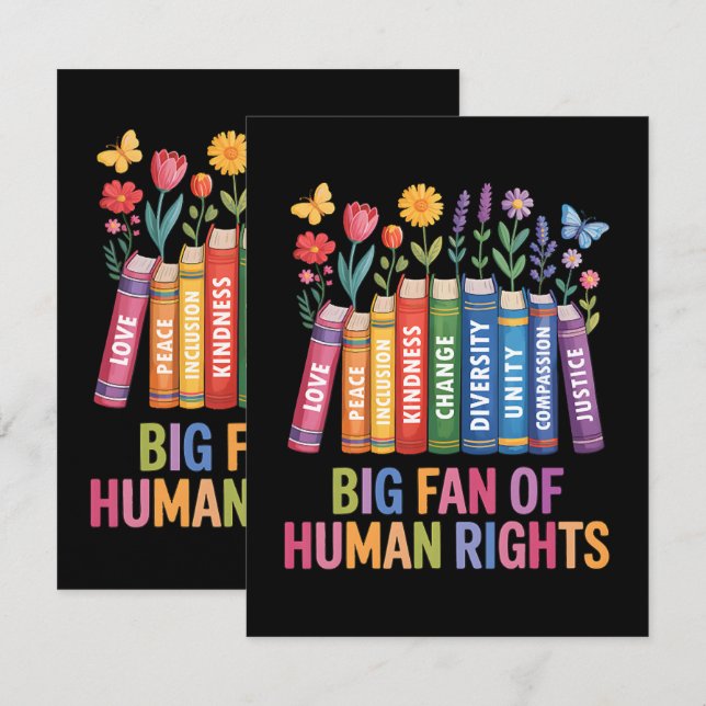 Big Fan Of Human Rights  Announcement (Front/Back)