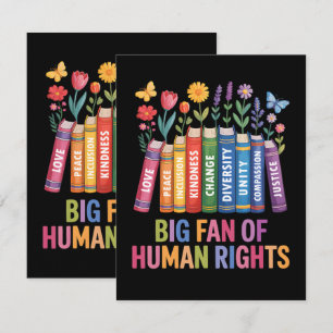 Big Fan Of Human Rights Card