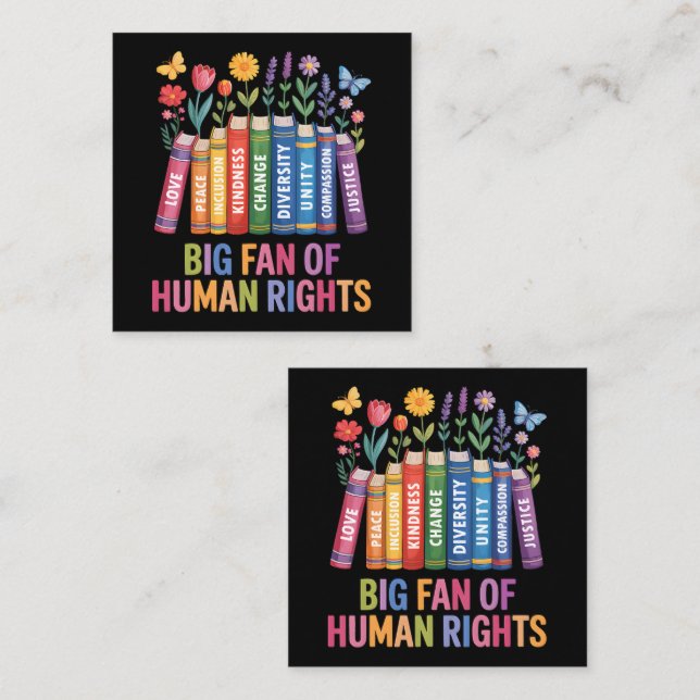 Big Fan Of Human Rights  Loyalty Card (Front/Back)
