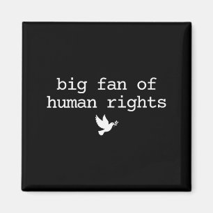 Big Fan Of Human Rights Protest Retro Feminist Wom Magnet