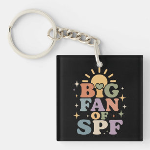 Big Fan of SPF Summer Sun Protection Key Ring