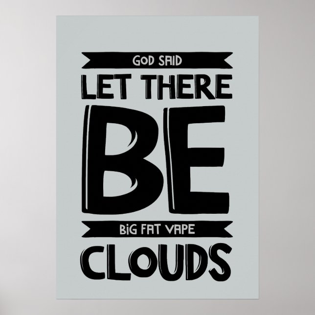 Big Fat Clouds Premium Poster (Front)