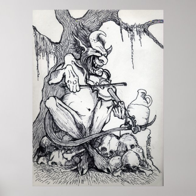 "BIG FAT DEVIL FIDDLIN" POSTER (Front)