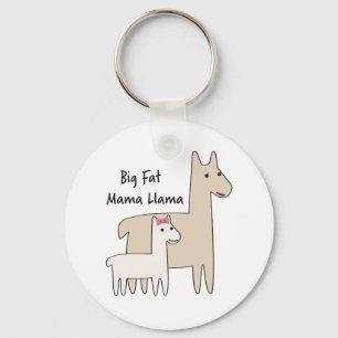 Big Fat Mama Llama Key Ring