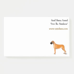 big Fawn Great Dane block Post-it Notes