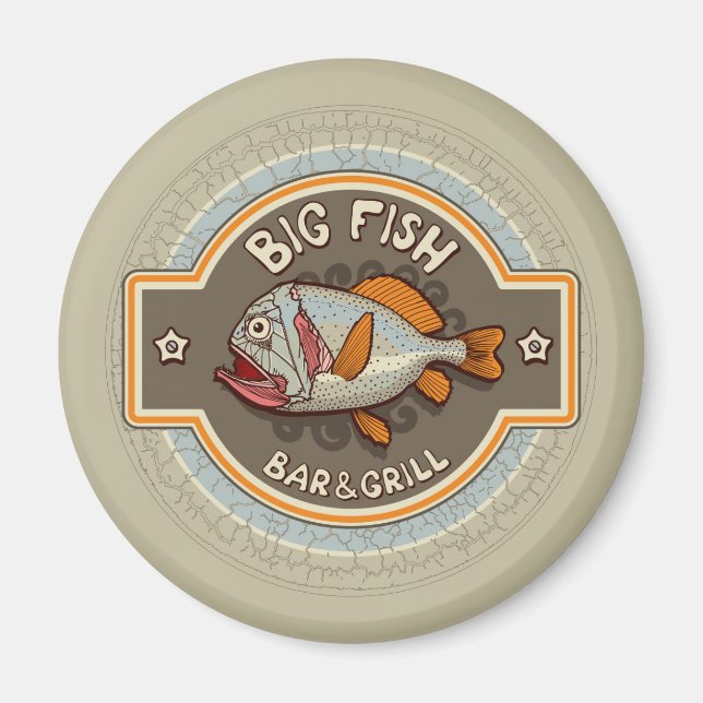 Big Fish Bar And Grill Poster Magnet (Front)
