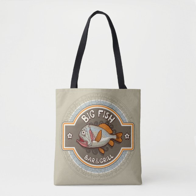 Big Fish Bar And Grill Poster Tote Bag (Front)