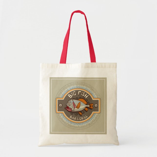 Big Fish Bar And Grill Poster Tote Bag (Front)