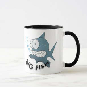 Big Fish - Black 11 oz Ringer Mug Mug