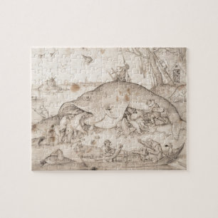 Big Fish Eat Little Fish by Pieter Bruegel Jigsaw Puzzle