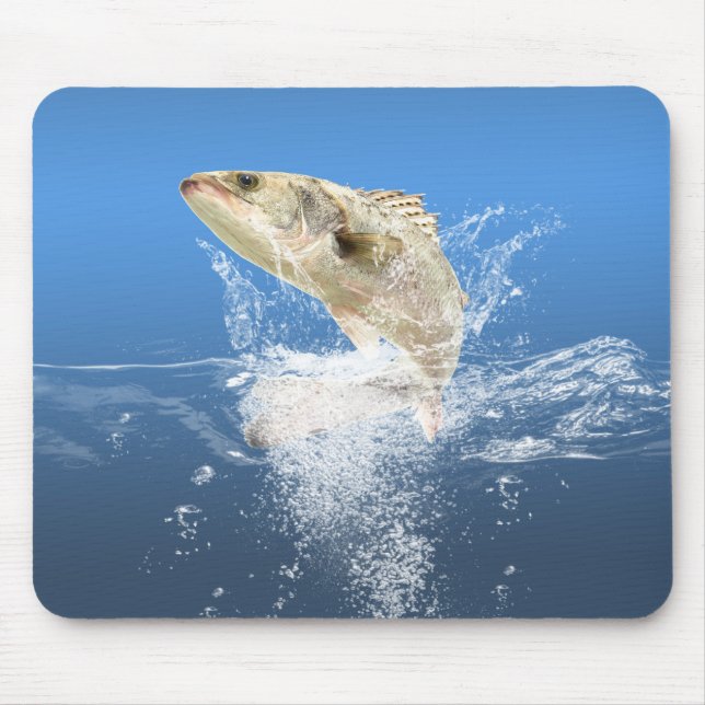 big fish jumping out of water mouse pad (Front)