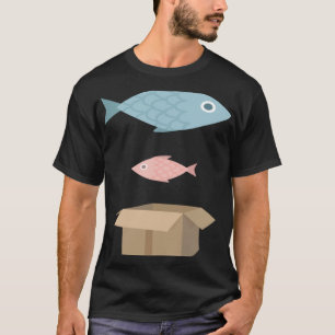 Big fish little fish cardboard box T-Shirt