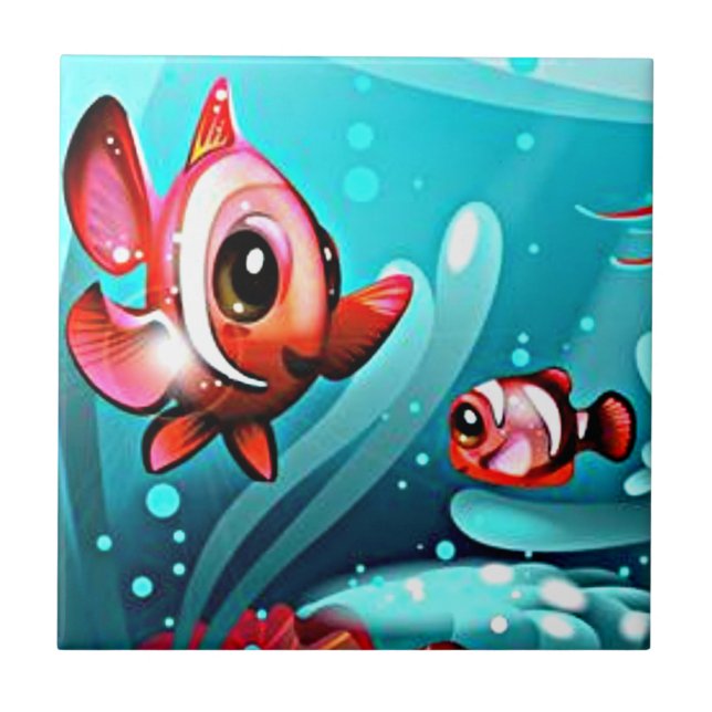Big Fish Little Fish Tile (Front)