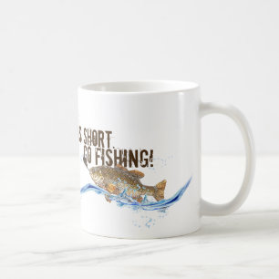 big fish on the hook coffee mug