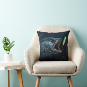 Big Fish with Neon Lure Cushion