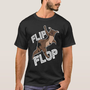 Big Floppa Caracal Cat Meme Flip Flop T-Shirt