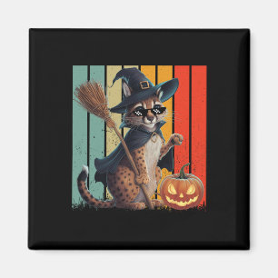 Big Floppa Meme Caracal Cat Halloween Magnet