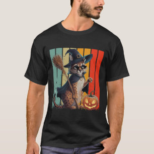 Big Floppa Meme Caracal Cat Halloween  T-Shirt