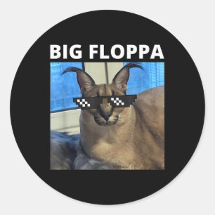 Big Floppa Meme Cat Classic Round Sticker