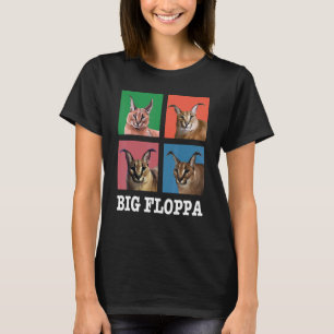 Big Floppa Meme cat Cute Caracal Cat square box s T-Shirt