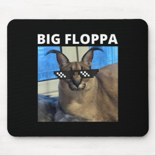 Big Floppa Meme Cat  Mouse Pad