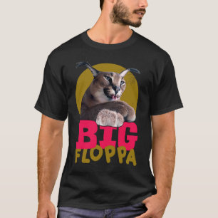 Big Floppa Meme. Cat T-Shirt