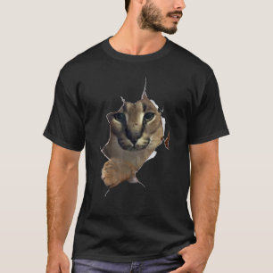 Big Floppa Meme Cat T-Shirt