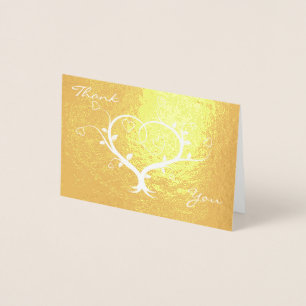 Big Floral Heart Foil Card