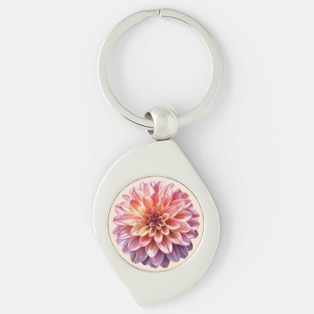 Big Flower Key Ring (Front)