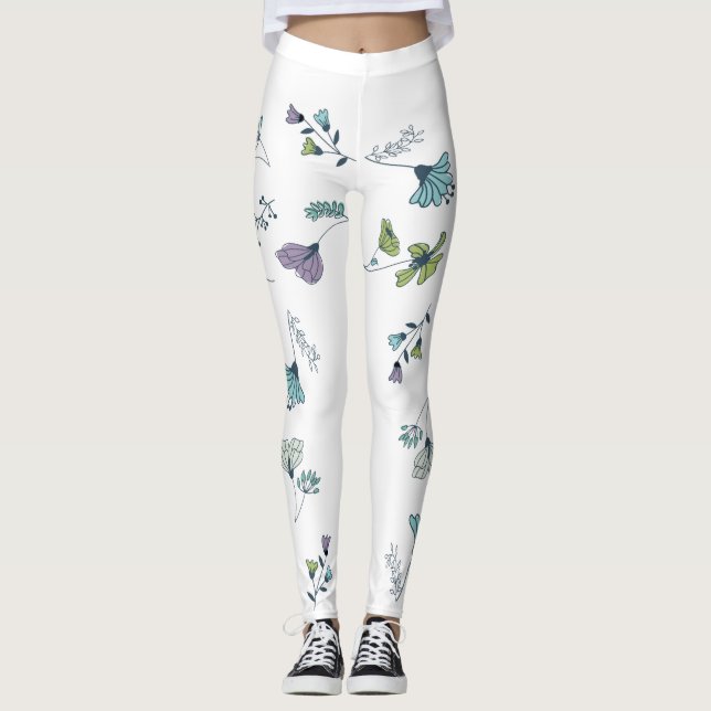 Big Flower Leggings (Front)