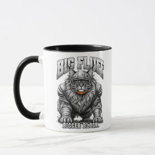 Big Fluff Bigger Block Maine Coon Football Cat Mug