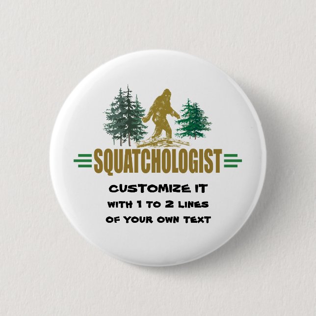 Big Foot 6 Cm Round Badge (Front)