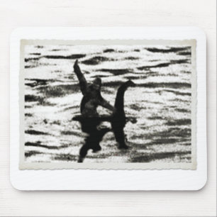 Big Foot and Bessie The lake monster sighting Mouse Pad