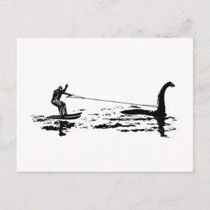 Big Foot and Nessie Postcard