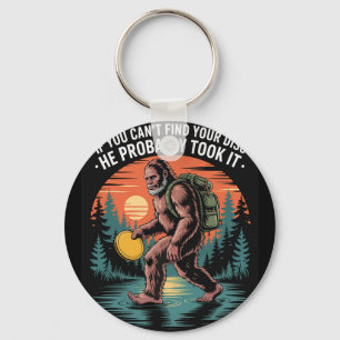 Big Foot Disc Golf Sasquatch Men Women Kids Key Ring