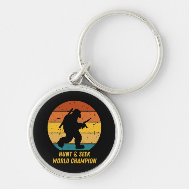 Big Foot Don't Want To Hide And Seek Anymore Now H Key Ring (Front)