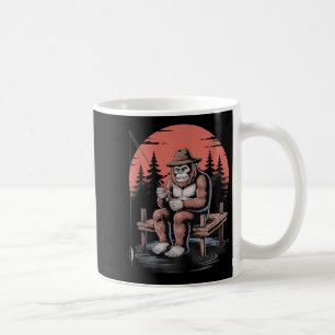 Big Foot Fishing Cool Fishing Fisherman Bigfoot Sa Coffee Mug